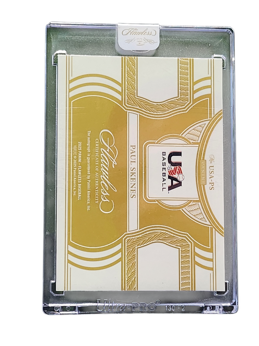 2025 Panini Flawless USA Baseball Paul Skenes #US-PS Gold 07/80