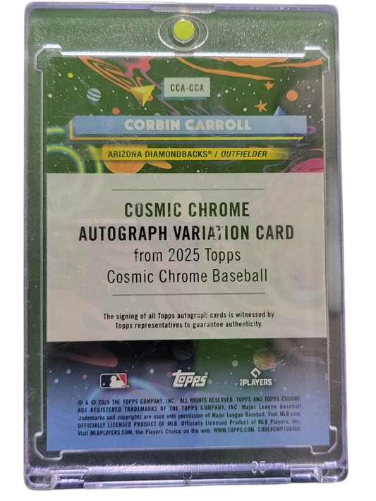 2025 Topps Cosmic Chrome Corbin Carroll #CCA-CCA Yellow RayWave /