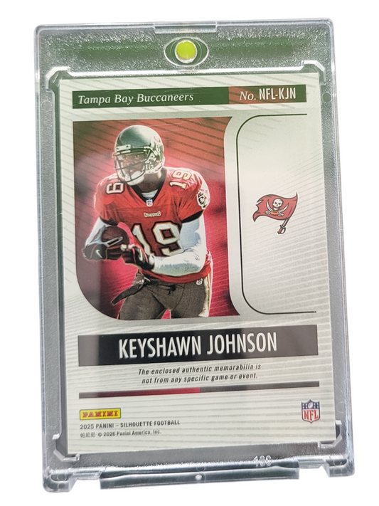 2026 Panini Silhouette Keyshawn Johnson #NFL-KJN NFL Shields 5/5 Mem Patch