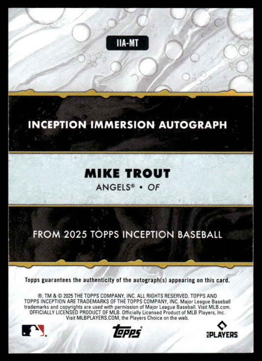 2025 Inception Mike Trout Immersion Auto /27