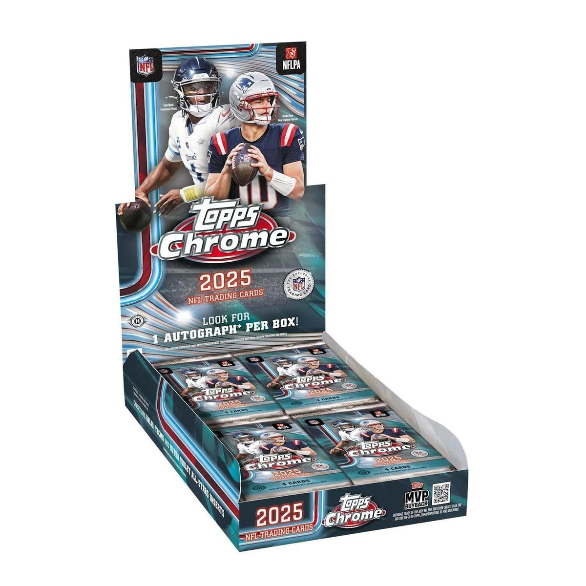 2025 Topps Chrome Football Hobby Box
