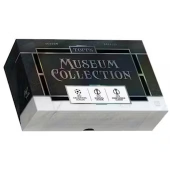 2024-25 Topps UEFA Club Competitions Museum Collection Soccer Hat-Trick 4 Box Case