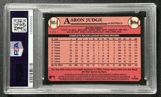 2024 Flagship Aaron Judge #T89C-2 NA PSA 8