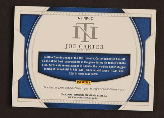 2020 Panini National Treasures NP-NP-JC Joe Carter Bat Nameplates Toronto