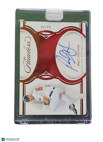 2025 Panini Flawless USA Baseball Paul Skenes #US-PS Gold 07/80