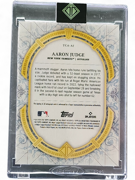 2024 Topps Certified Autograph Issue Aaron Judge #TCA-AJ 10/10