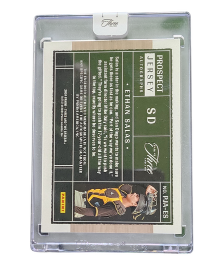 2024 Panini Three and Two Baseball Ethan Salas #PJA-ES Jersey Patch