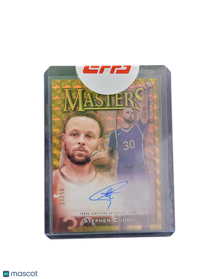 2024 Topps Finest Basketball Masters Stephen Curry #MA-SC Gold Refractor 24/50