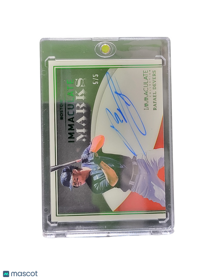 2022 Panini Immaculate Collection Immaculate Marks Rafael Devers #IM-RD 5/5