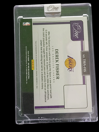 2025 Panini One and One Timeless Moments Derek Fisher #TMA-FIS