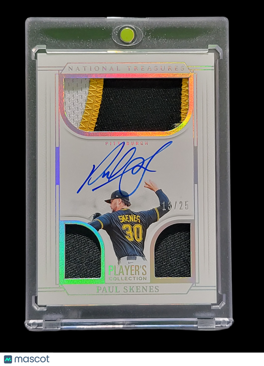 2025 Panini National Treasures Baseball Paul Skenes #PC-PSK Patch /25
