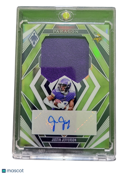 2023 Panini Phoenix Paragon Justin Jefferson #PPA-JJ Green 06/25 Patch