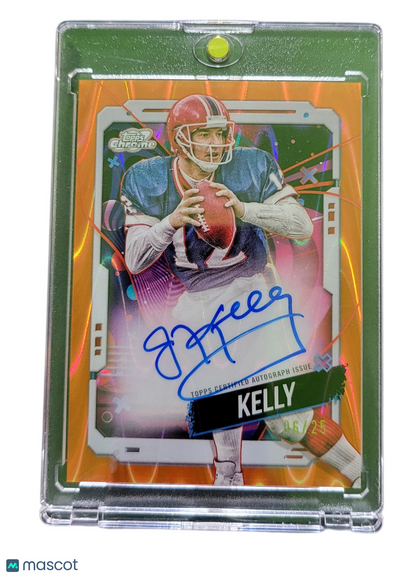 2024 Topps Cosmic Chrome Football Jim Kelly #CCA-JK Orange RayWave 06/25