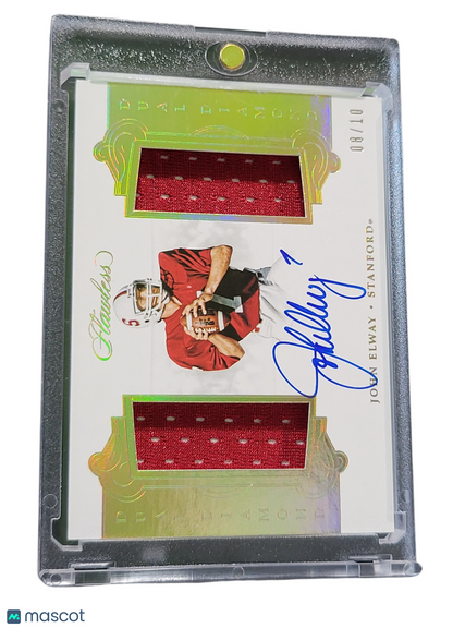 2018 Panini Flawless Collegiate Dual Diamond John Elway #DDMA-JE /10 Dual Patch