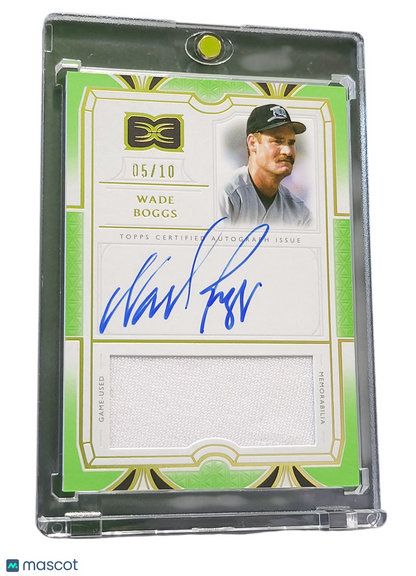 2024 Topps Definitive Collection Wade Boggs #DARC-WB Green 05/10 Game-Used