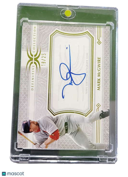 2025 Topps Definitive Collection Mark McGwire #LAC-MM Legendary Autograph /25