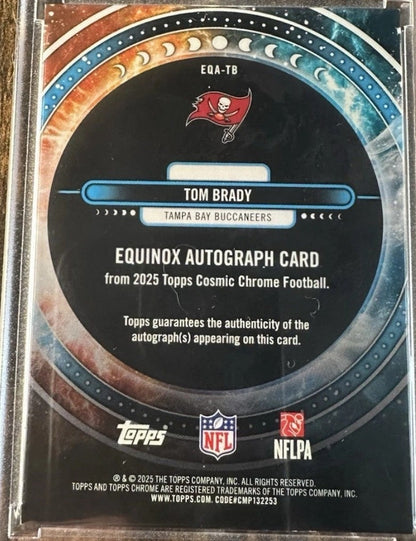 2025 Topps Cosmic Chrome Equinox Tom Brady #EQA-TB Orange 21/25