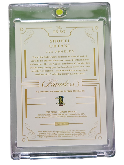 2020 Panini Flawless Baseball Shohei Ohtani #FS-SO 01/15