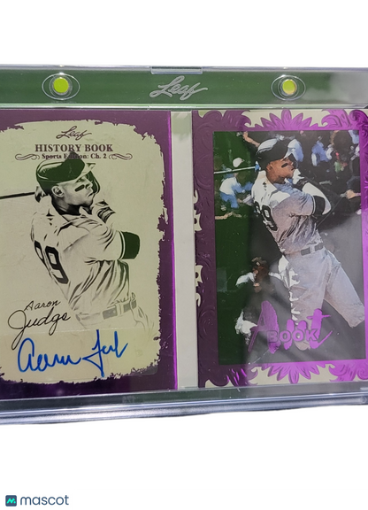 2025 Leaf History Book Sports Edition Aaron Judge #AB-AJ1 Purple 1/2