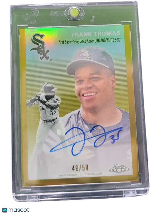 2023 Topps Chrome Platinum Baseball Frank Thomas #CPA-FT Gold Refractor 49/50