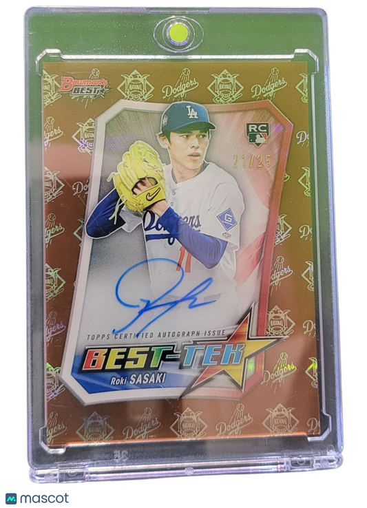 2025 Bowman's Best Best-Tek Roki Sasaki #BTA-RS RC 21/25