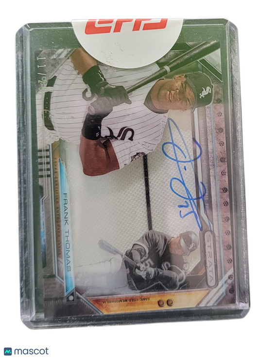 2015 Topps Strata Frank Thomas #SSR-FT Game Used Memorabilia Signature Relic