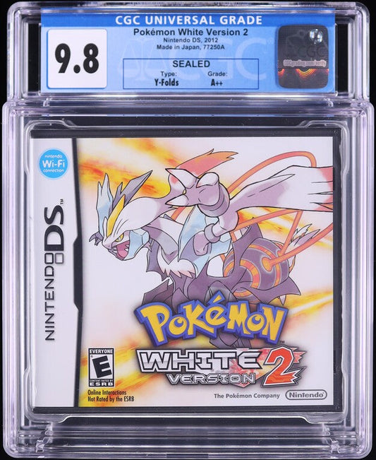 2012 POKEMON WHITE VERSION 2 NINTENDO DS CGC 9.8 A++ SEALED