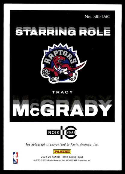 2024-25 Panini Noir #SRL-TMC Tracy McGrady 11/25 Starring Role