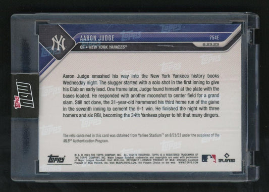 Topps Now 754E Aaron Judge New York Yankees