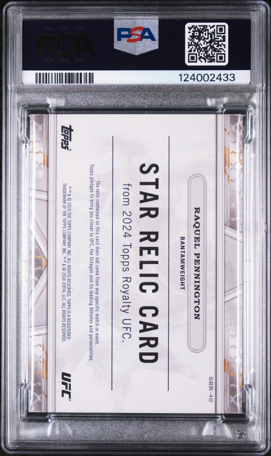 2024 Topps Royalty UFC Star Relics Platinum 1/1 Raquel Pennington #SRR40 PSA 7