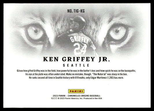 2023 Chronicles Origins #TIG-KG Ken Griffey Jr. Tiger Eyes SSP