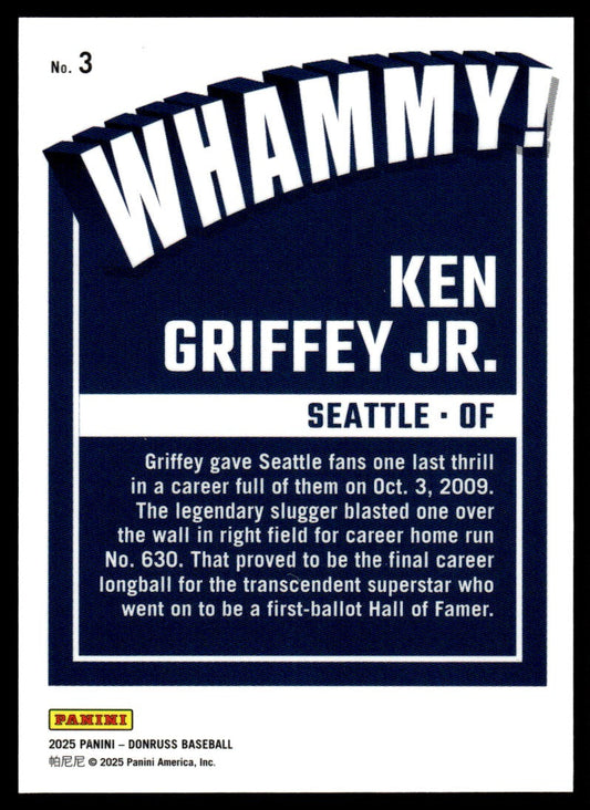 2025 Donruss #3 Ken Griffey Jr. Whammy! SSP