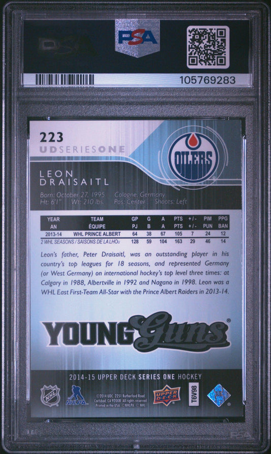 2014 Upper Deck Young Guns Leon Draisaitl #223 PSA 9