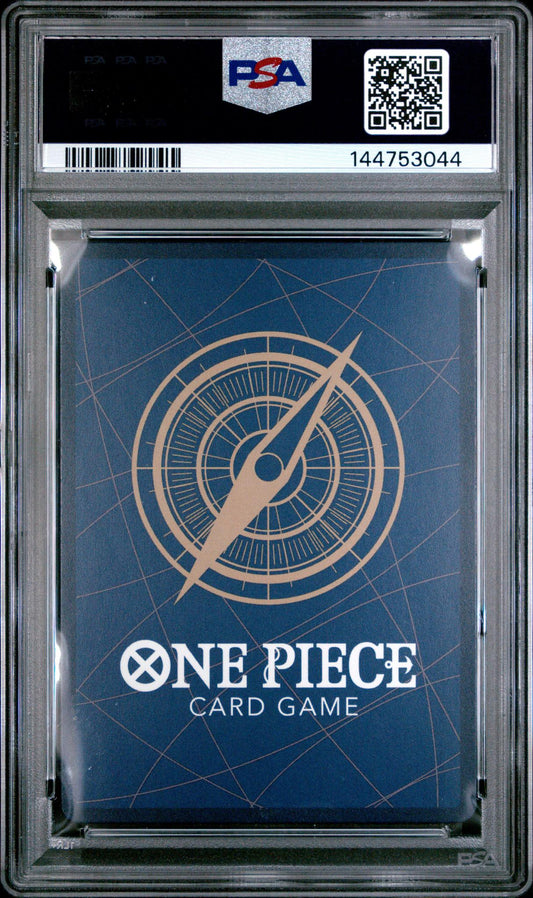 2025 One Piece A Fist of Divine Speed Special Alternate Art Stussy #OP07085 PSA 10