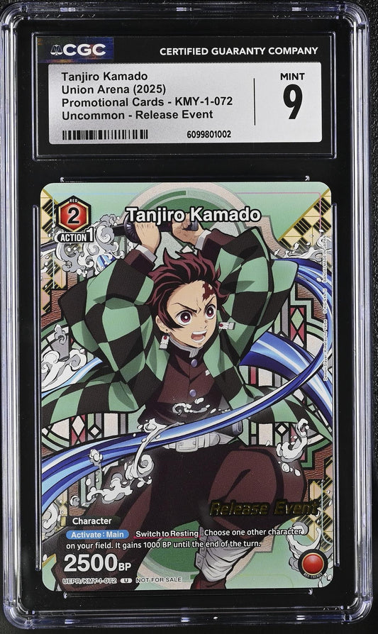 2025 Union Arena #KMY-1-072 Tanjiro Kamado Release Event CGC 9