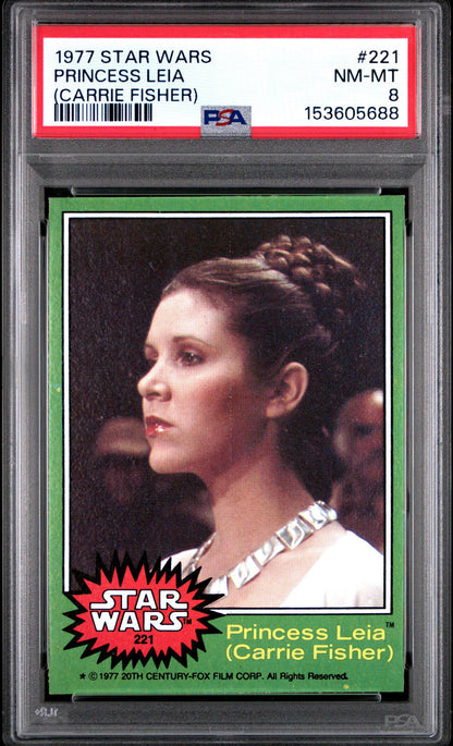 1977 Star Wars Princess Leia #221 PSA 8