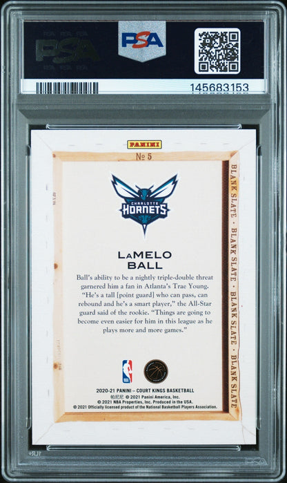 2020 Panini Court Kings Blank Slate Lamelo Ball #5 PSA 10