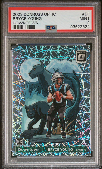 2023 Donruss Optic Downtown Bryce Young #D1 PSA 9