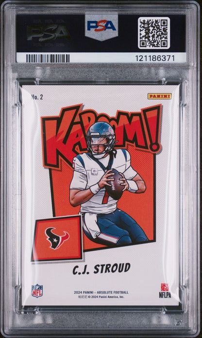 2024 Panini Absolute Kaboom! Horizontal CJ Stroud #2 PSA 9