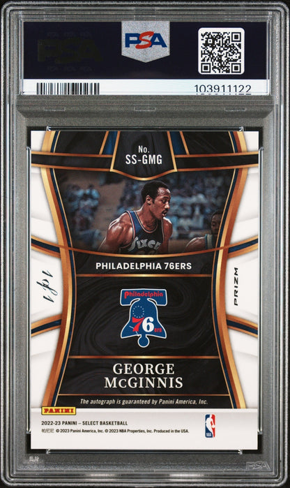 2022 Panini Select Signature Selections Black 1/1 George Mcginnis #SS-GMG PSA 9