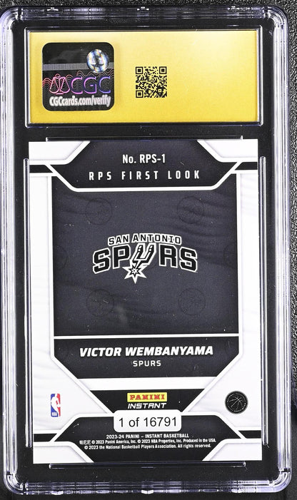 2023 Instant #RPS-1 Victor Wembanyama RPS First Look 1 CGC 10