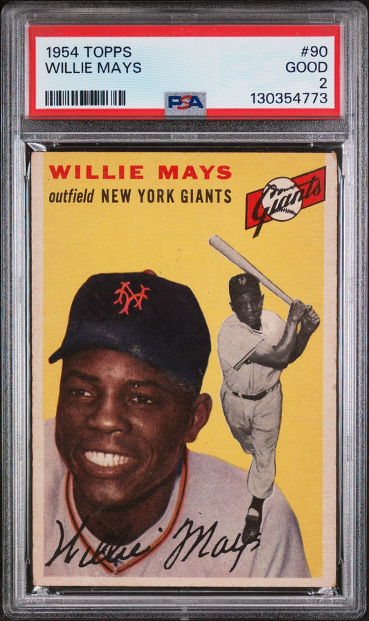 1954 Topps Willie Mays #90 PSA 2