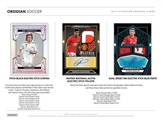2019-20 Panini Obsidian Soccer Hobby Box