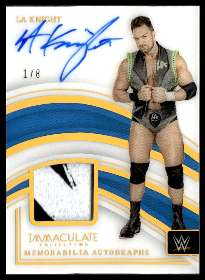 2023 Panini Immaculate Memorabilia LA Knight #MA-LAK Auto Patch /8