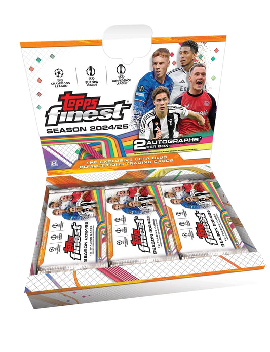 2024-25 Topps UEFA Club Competitions Finest Soccer Hobby Box