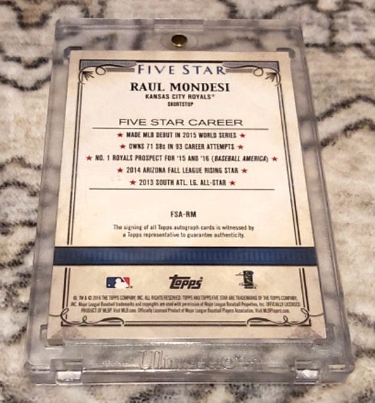 2016 Topps Five Star Raul Mondesi  #FSA-RM Holographic Gold 1/1