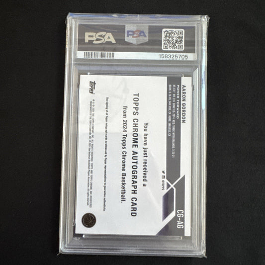 2023 Topps Chrome Aaron Gordon #CGAG SuperFractor PSA 8