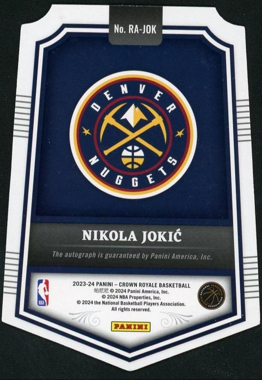 2023 Panini Crown Royale Regal Achievements Signatures Nikola Jokic /25