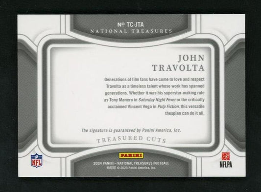 2014 Panini National Treasures TC-JTA John Travolta Treasured Cuts Auto