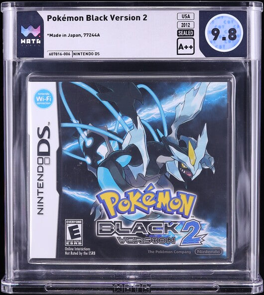 2012 POKEMON BLACK VERSION 2 NINTENDO DS WATA 9.8 A++ SEALED